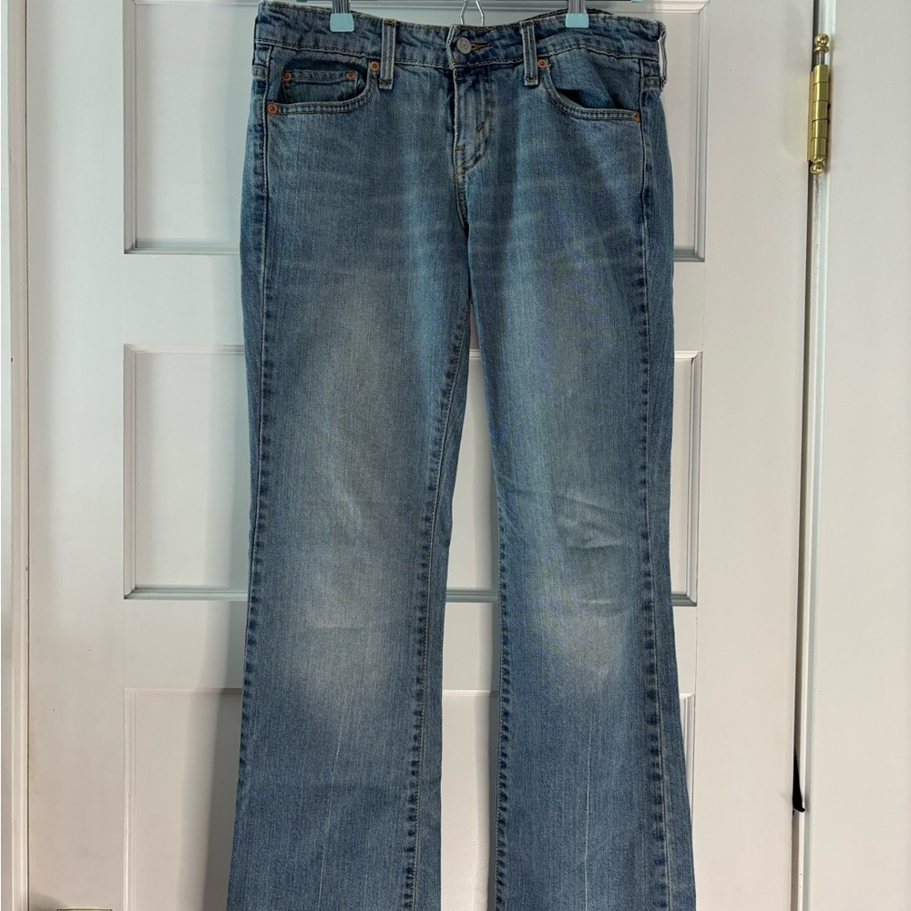 Levi's Blue Flare Wide Leg Jeans